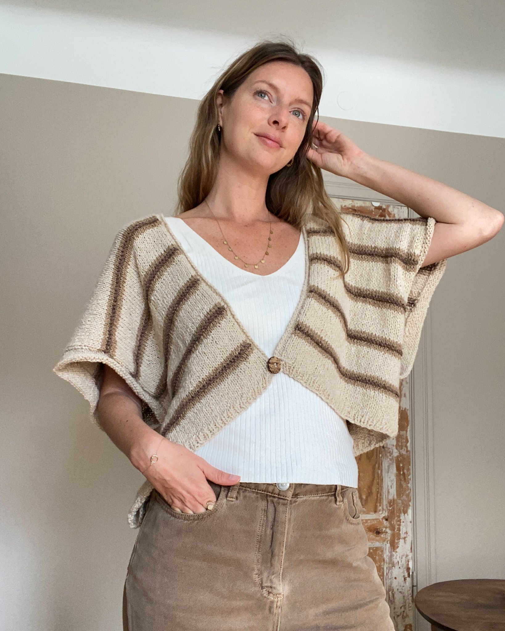 Boho Stripe Vest