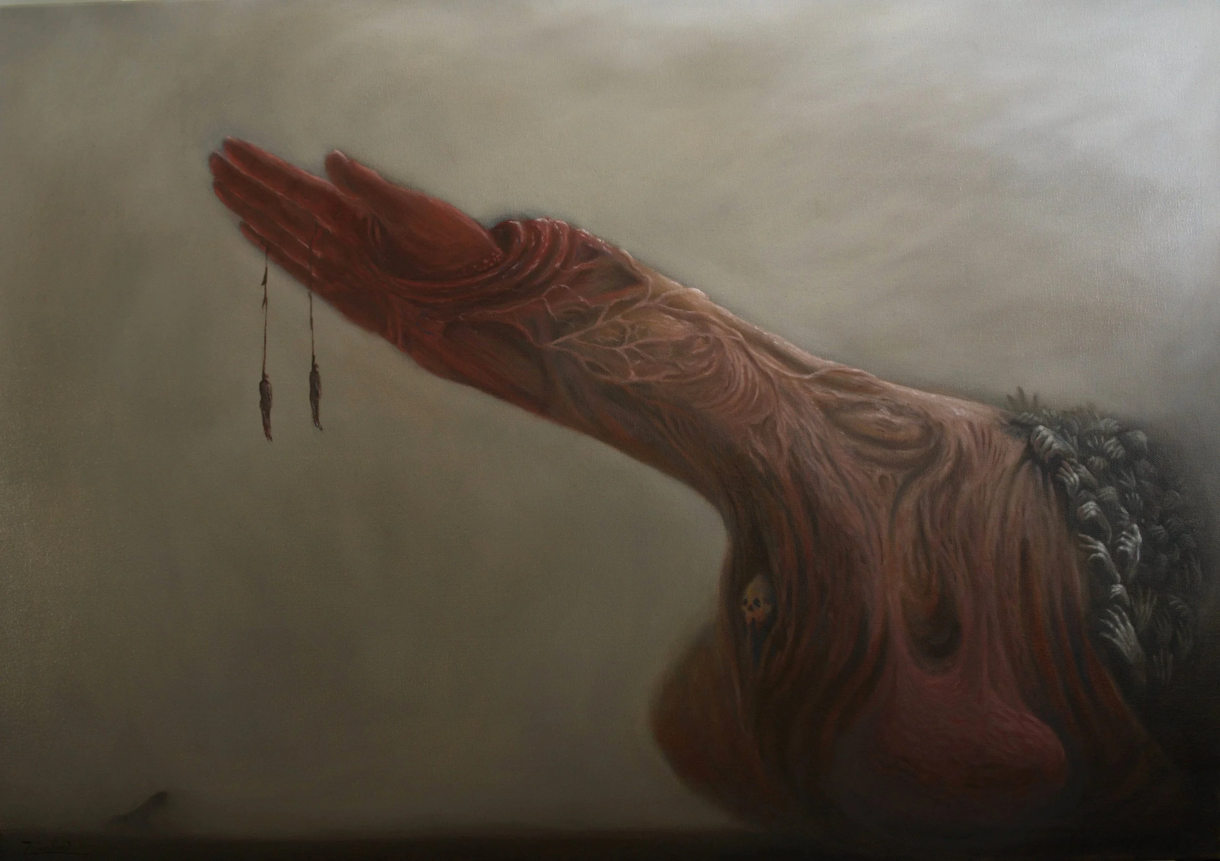 The plague/pliaga - oil on canvas 100cm × 70cm  