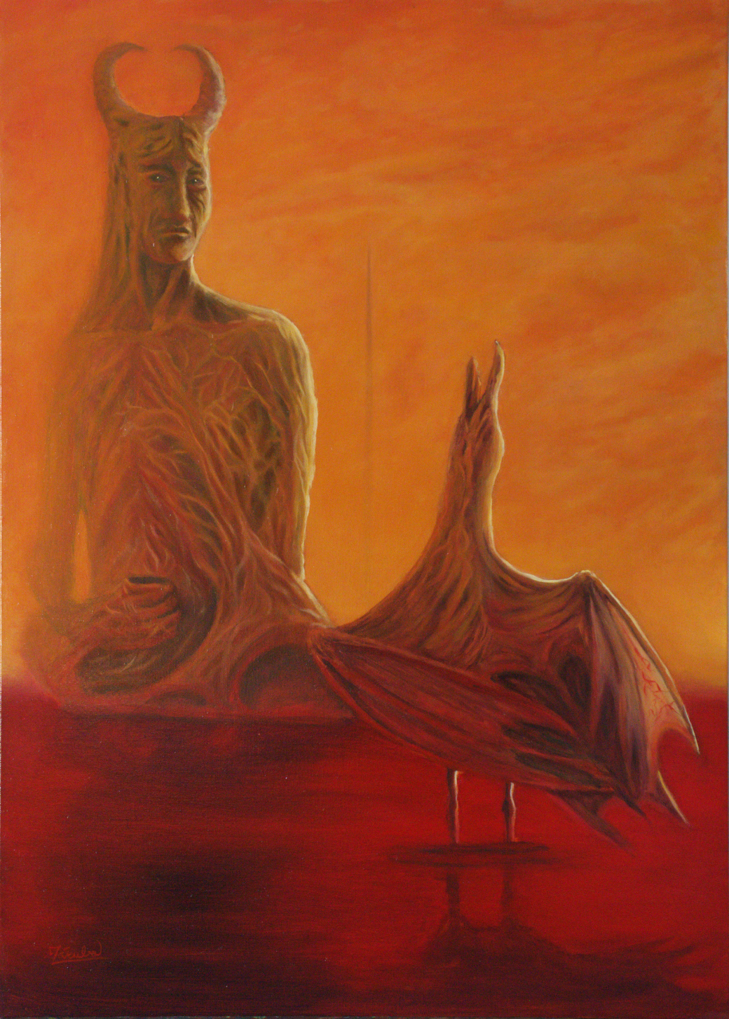 A new famine - oil on canvas 70cm × 50cm  