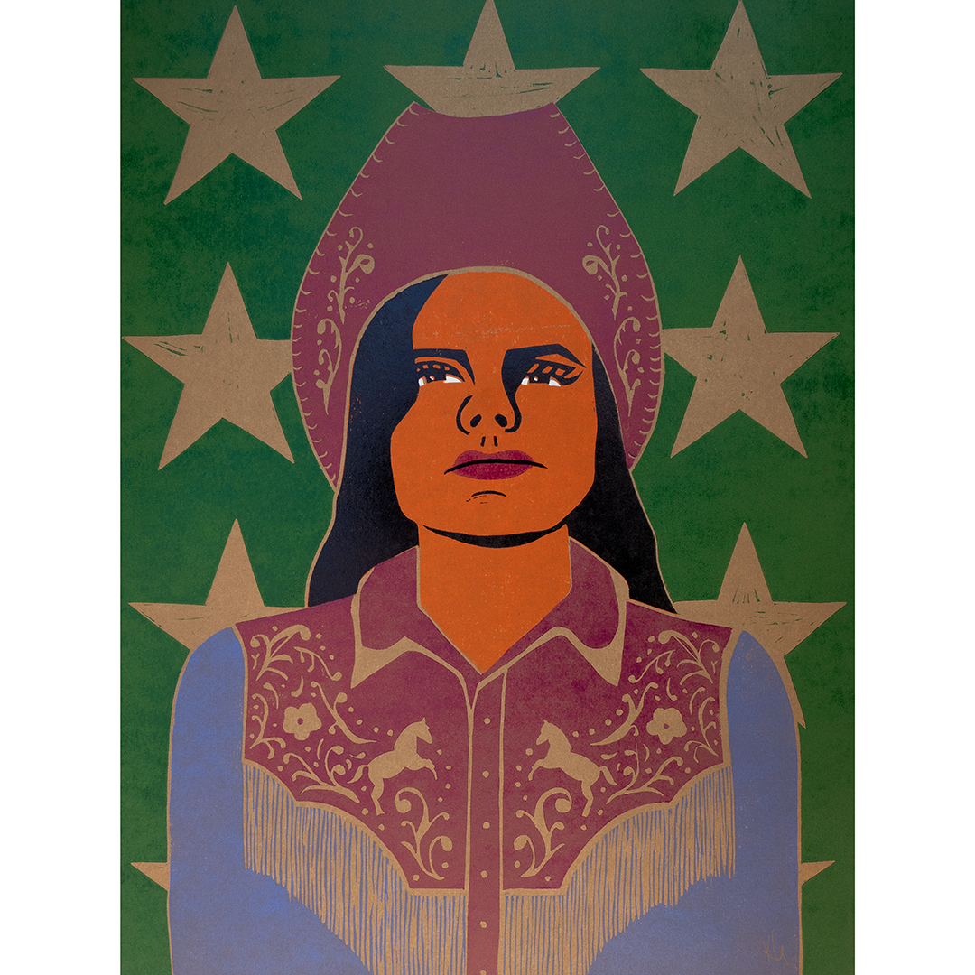 GO GET 'EM, COWGIRL! Fine art print