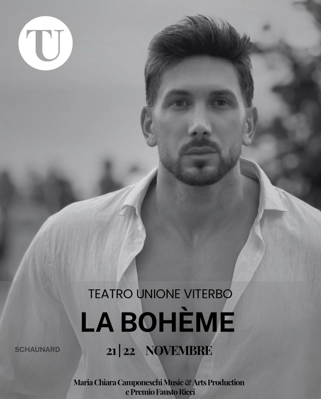 Francesco Cascione torna nel ruolo di Schaunard ne la Bohème al Teatro dell’Unione di Viterbo