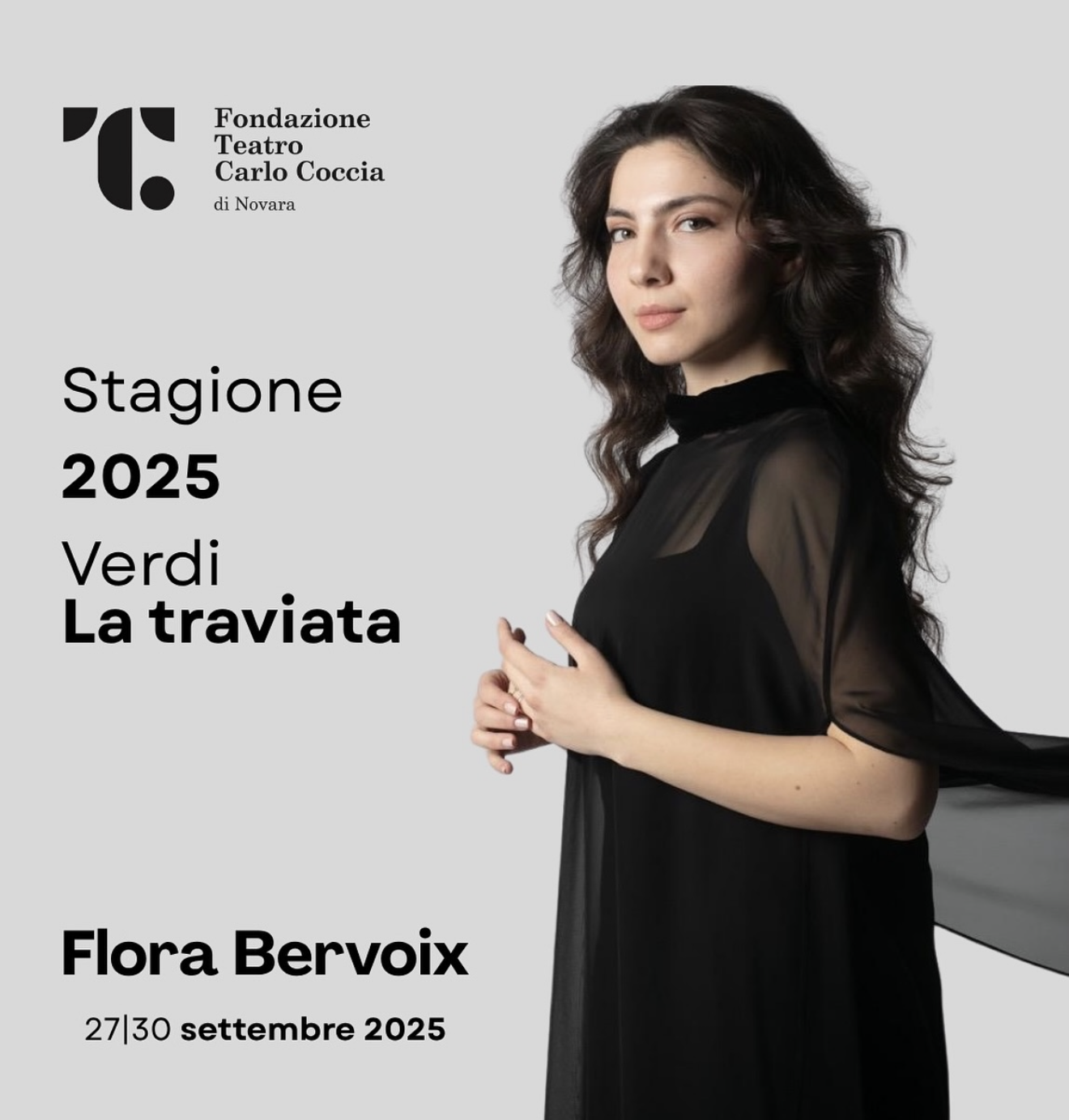 Mariateresa Federico debutta in Flora Bervoix de La Traviata al Teatro Coccia di Novara