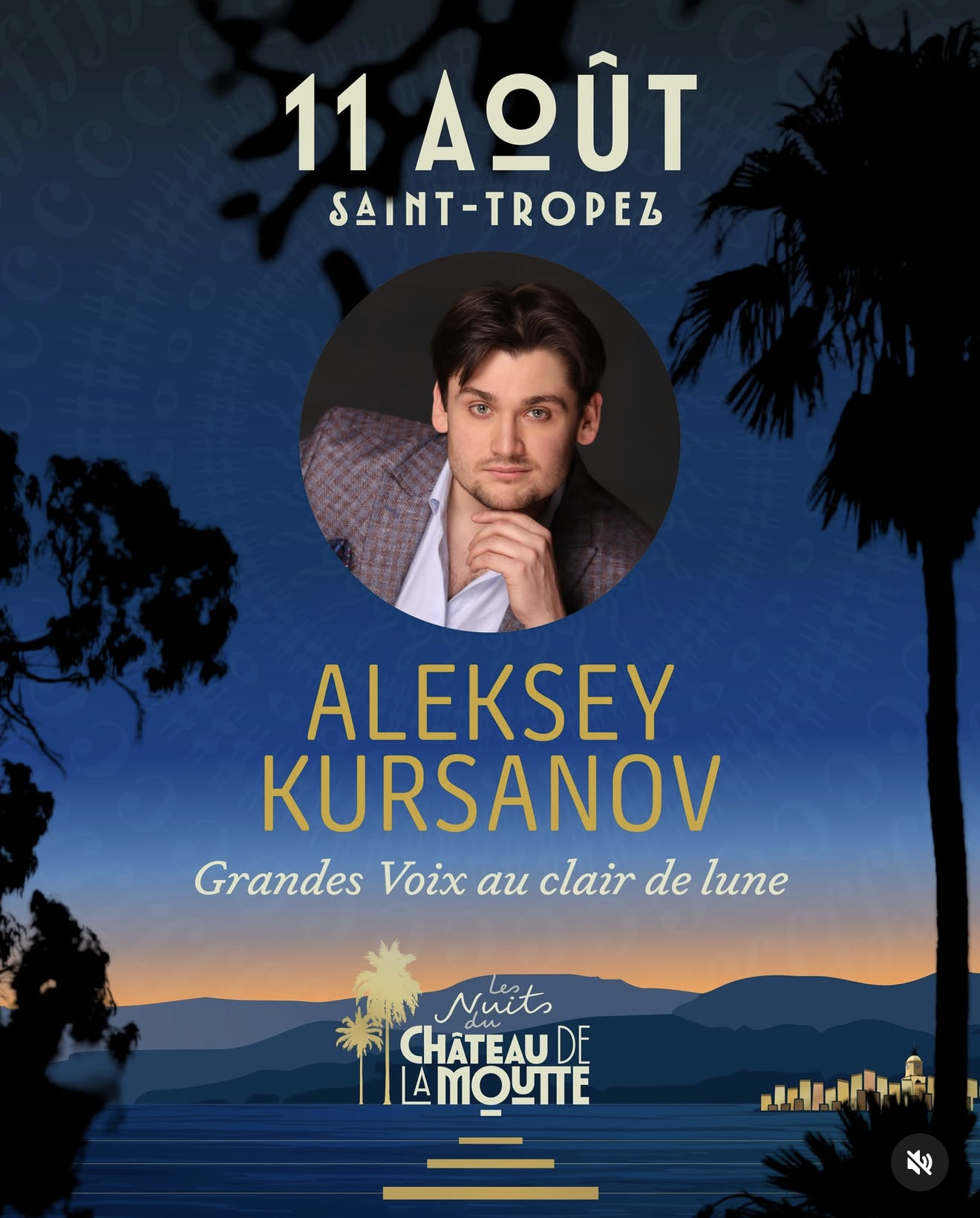 Aleksey Kursanov sarà in concerto con Pretty Jende per la rassegna Les nuits au Château de La Moutte a Saint Tropez