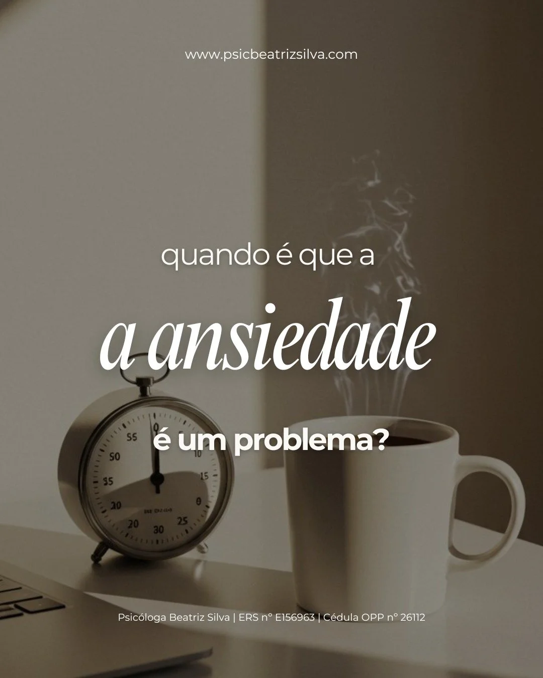 💭 A ansiedade faz parte da vida,é uma resposta natural do corpo perante o que perceciona como desafio ou ameaça.
📌 Mas há momentos em que ela deixa de ser uma aliada e começa a afetar o teu bem-estar.
🌿 Reconhecer est