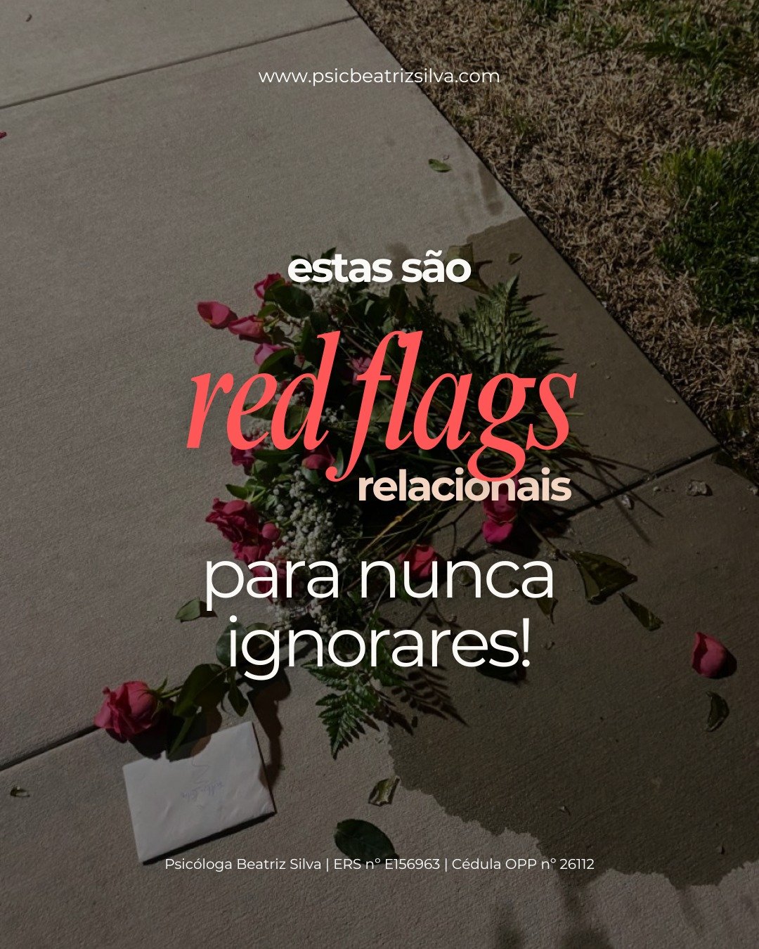 🚩 H&aacute; sinais que n&atilde;o deves normalizar.

💬 Quando algu&eacute;m te faz sentir pequeno(a), inseguro(a) ou culpado(a) por seres quem &eacute;s, isso n&atilde;o deve ser aceite!

💔 As Red flags relacionais podem come&ccedil;ar de forma su