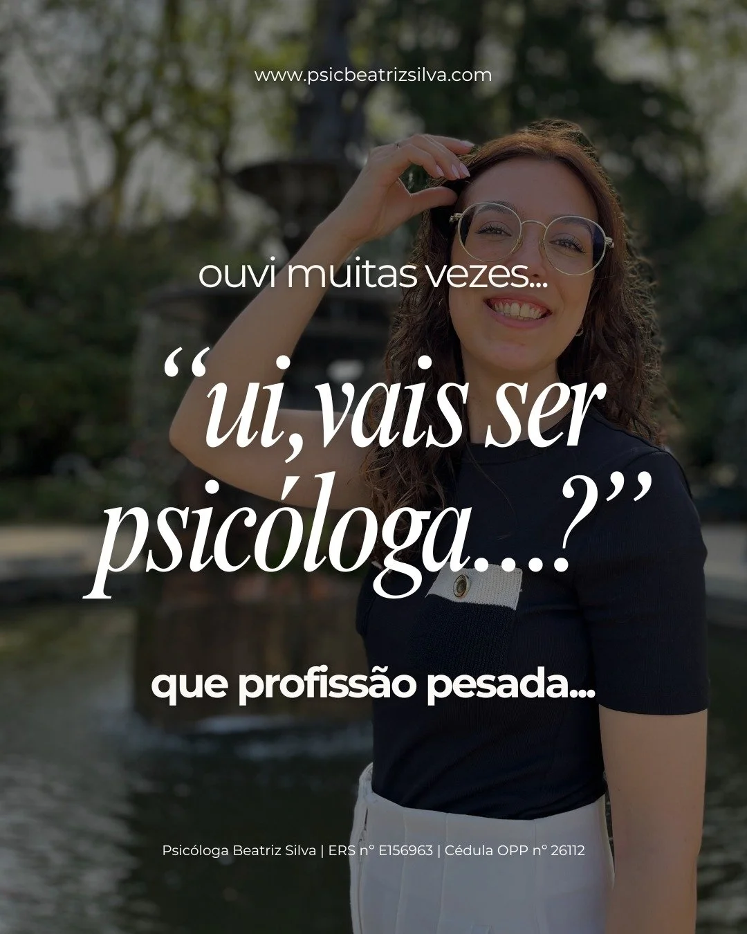 💬 Quando decidi ser psic&oacute;loga, ouvi muitas vezes: &ldquo;que profiss&atilde;o pesada&hellip;&rdquo;

🌱 Ser psic&oacute;loga exige presen&ccedil;a, empatia e entrega. Mas o que muitas pessoas n&atilde;o veem &eacute; a beleza que existe em ac