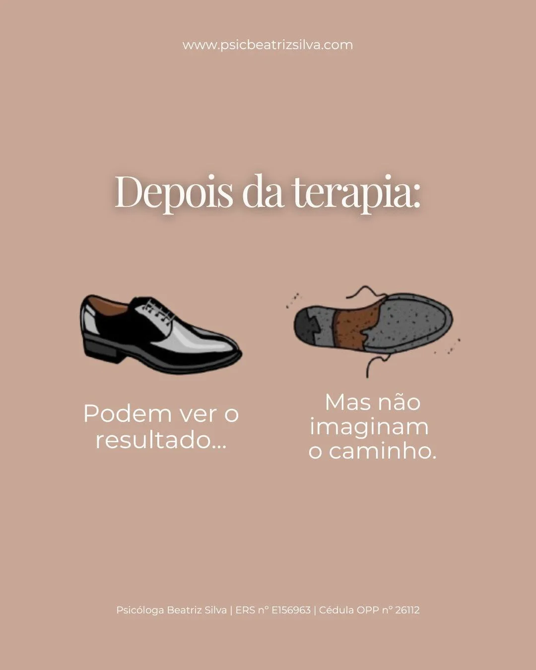 🧠 As mudan&ccedil;as que se alcan&ccedil;am em terapia podem ser enormes. E isso &eacute; visivel! 

🌱 O que raramente se v&ecirc; &eacute; tudo o que acontece no meio, as d&uacute;vidas, o cansa&ccedil;o emocional, as reca&iacute;das e o esfor&cce