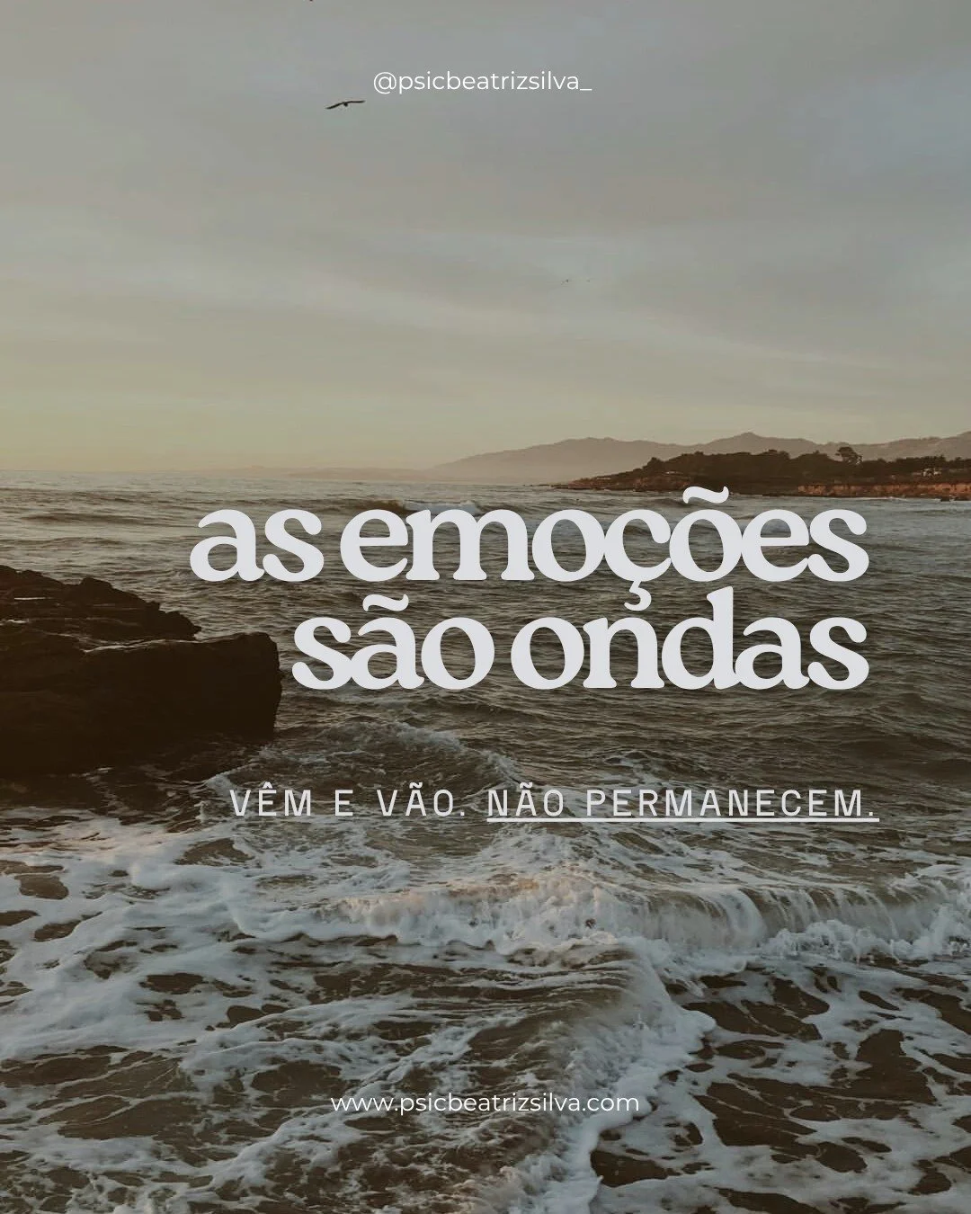 Quando est&aacute;s no meio da emo&ccedil;&atilde;o, pode parecer que vais sentir aquilo para sempre. Ansiedade, tristeza, raiva&hellip; tudo ganha um peso enorme no corpo e nos pensamentos.

Mas, tal como as ondas do mar, a intensidade sobe e depois