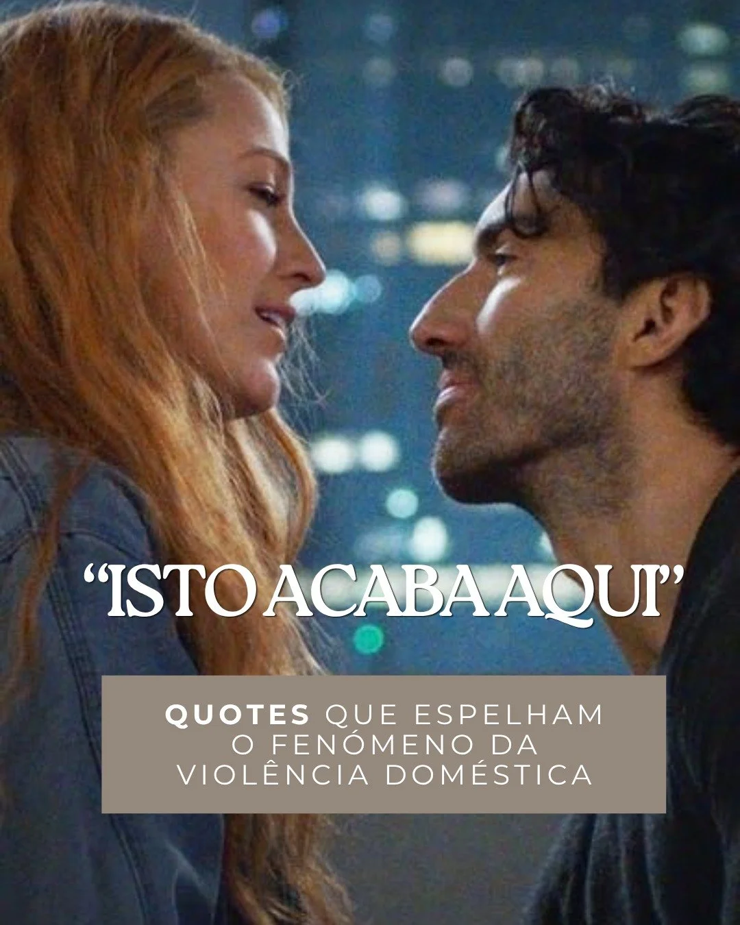 H&aacute; hist&oacute;rias que n&atilde;o come&ccedil;am com viol&ecirc;ncia.
Come&ccedil;am com cuidado, intensidade, liga&ccedil;&atilde;o.

E &eacute; por isso que, muitas vezes, n&atilde;o &eacute; assim t&atilde;o simples &ldquo;sair&rdquo;.

A 