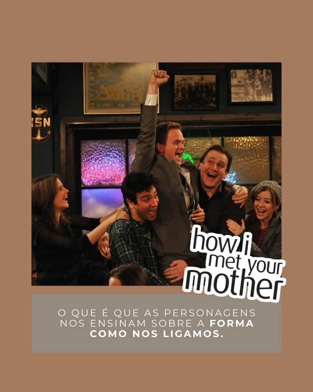 Esta semana vou mostrar-te como How I Met Your Mother espelha os nossos padr&otilde;es nos relacionamentos! 🧠💔

Cada personagem revela um estilo de vincula&ccedil;&atilde;o &uacute;nico: do padr&atilde;o ansioso do Ted &agrave; evitante Robin, do m