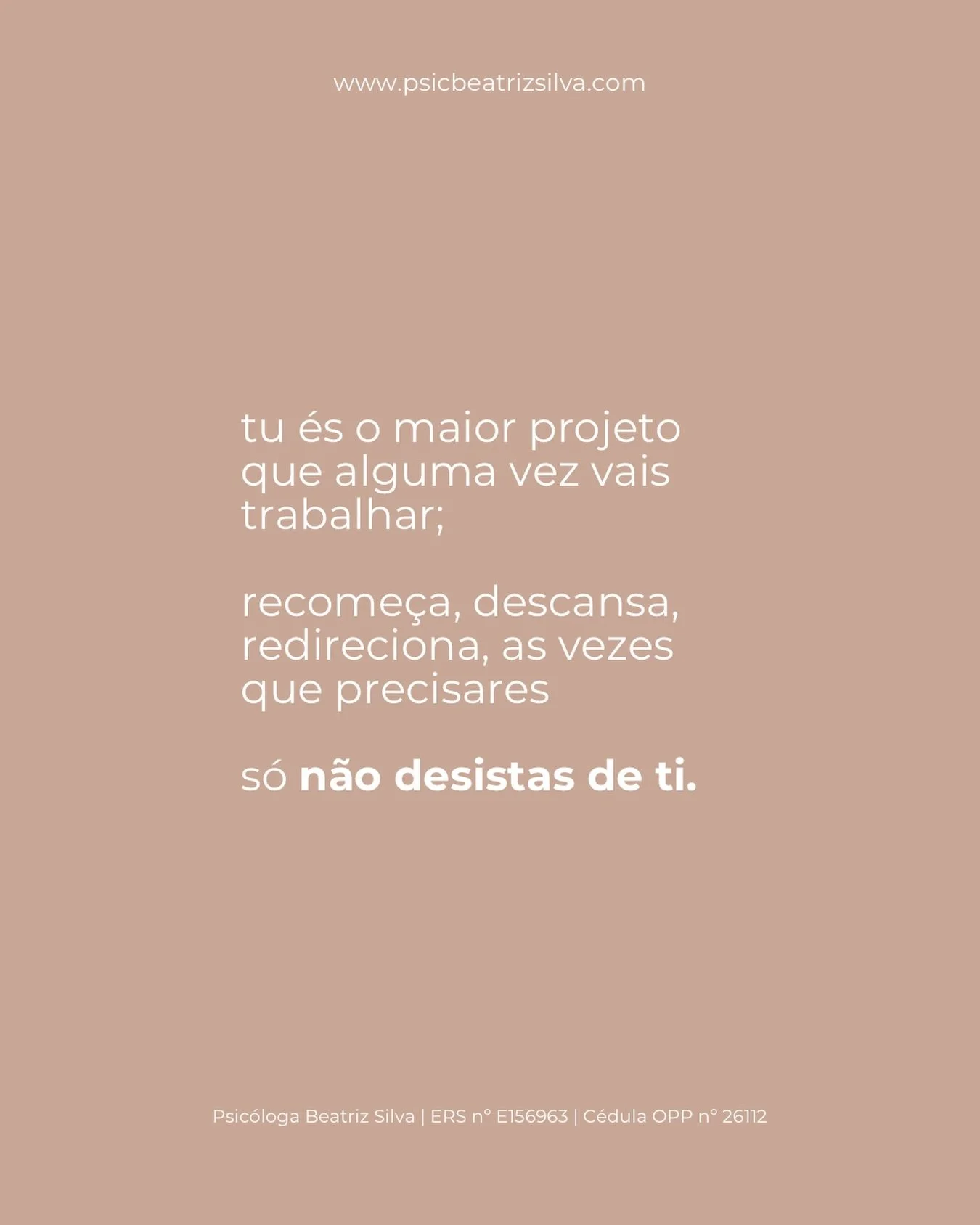 Cruzei-me com esta frase esta semana e decidi deixar para reveres sempre que precisares 🫶🏼

#parati #psicologia #terapia
