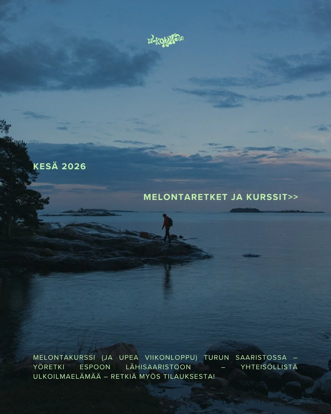 Kes&auml;n melontaseikkailut tiivistettyn&auml; &mdash; tervetuloa mukaan!

&mdash; Melonnan alkeiskurssi Br&auml;nnsk&auml;riss&auml; 25-28.6.
&mdash; Rento melontaretki Espoon Saaristoon 4-5.7.

Molemmilla reissuilla oppaina @anniinaperatalo 

Lis&