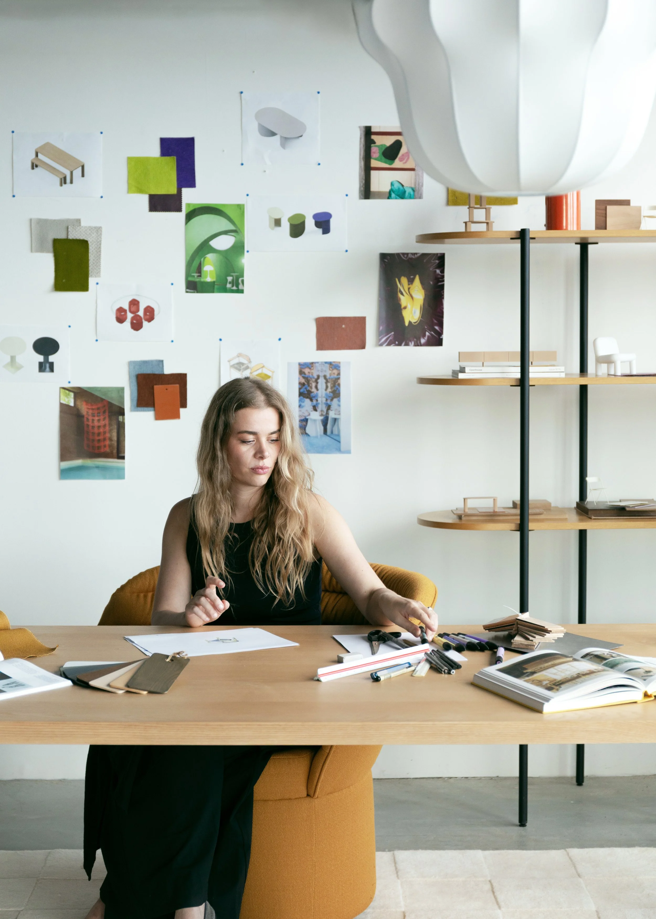 Simone Smelt working in her amsterdam based atelier studio object designer furniture designer