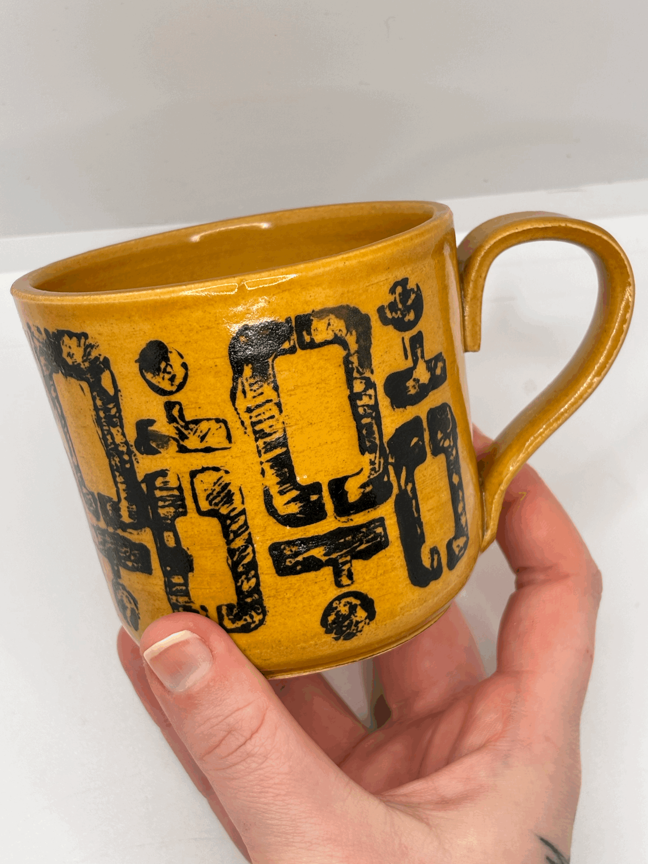Ink Print 70's Mug