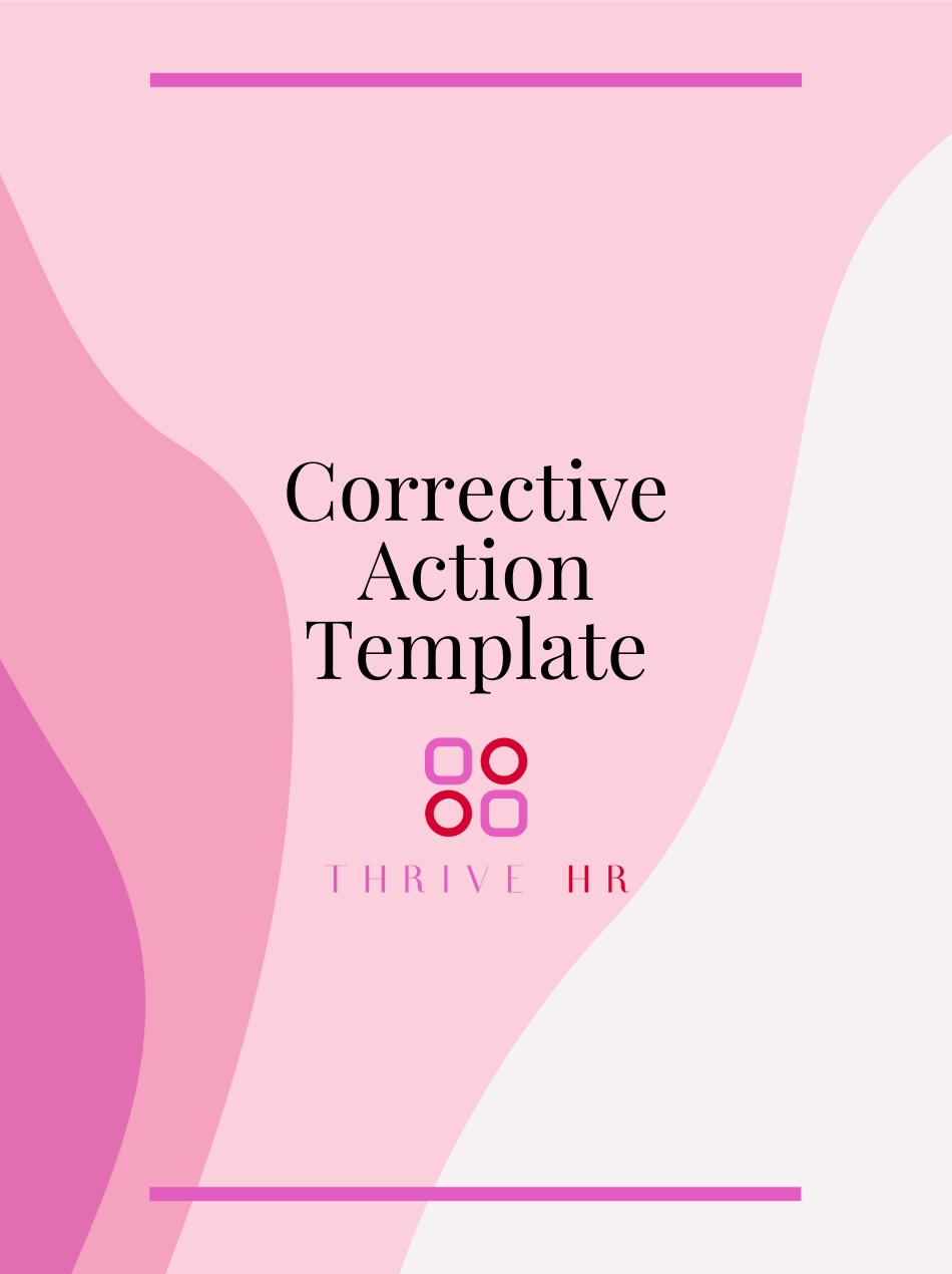 Corrective Action Template