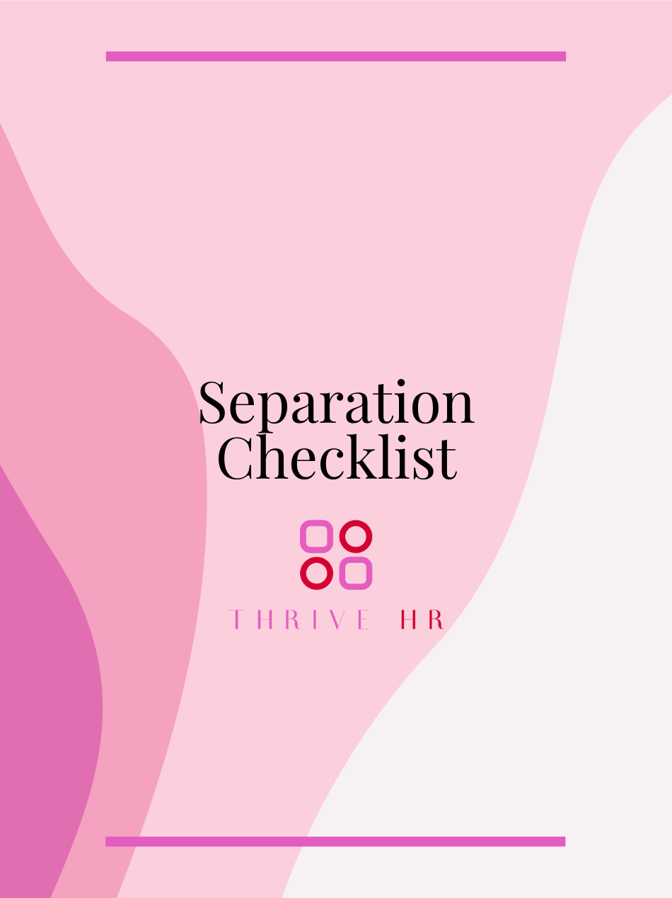 Separation Checklist
