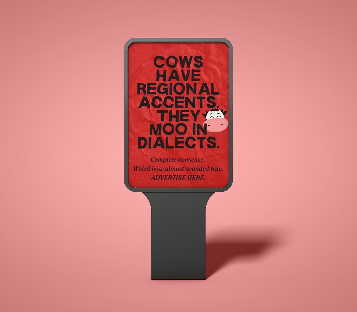 @oneminutebriefs #worldmarketingday #billboards 🐮🍌📱🐧