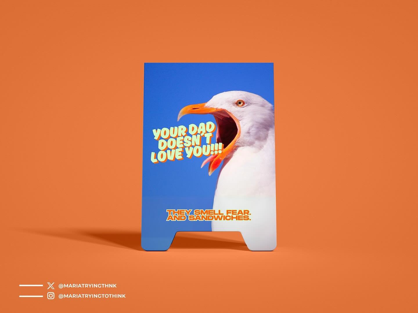 Pls just eat my food but leave me alone!! 🙏😭🥪🏖️🪶 @oneminutebriefs @famouscampaigns #StaySafeFromSeagulls