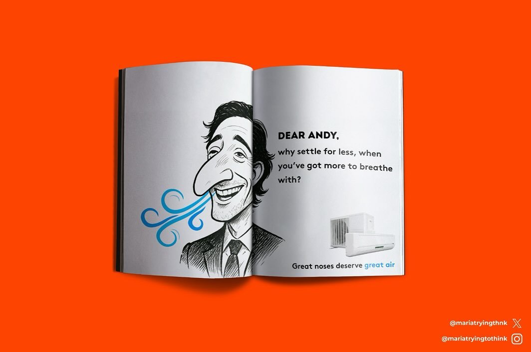 Only the finest air for the finest noses!! 👃👃👃 @oneminutebriefs #airconditioning 💨💨💨❄️❄️❄️
