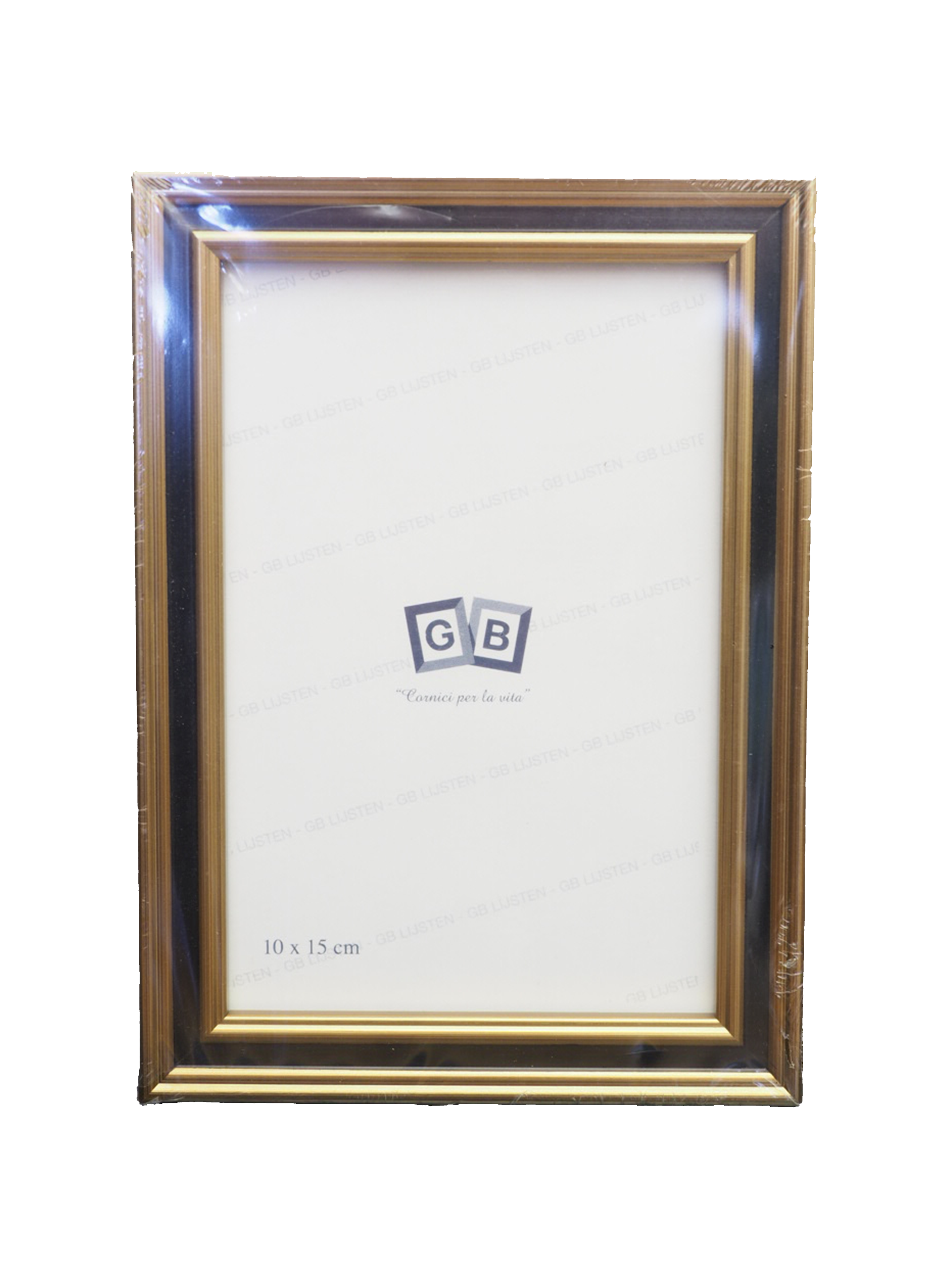 Fotolijst | Klassiek | Hout | Zwart/Goud - 03237