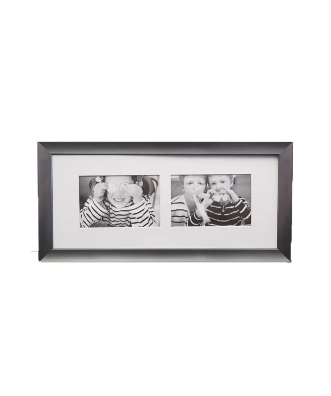 Fotolijst | 2 Luik Antraciet- S021N1