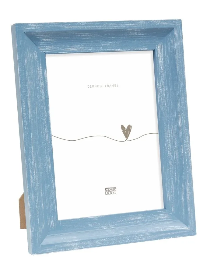 Fotolijst | Hout | Handgeschilderd | Blauw - S67UF6