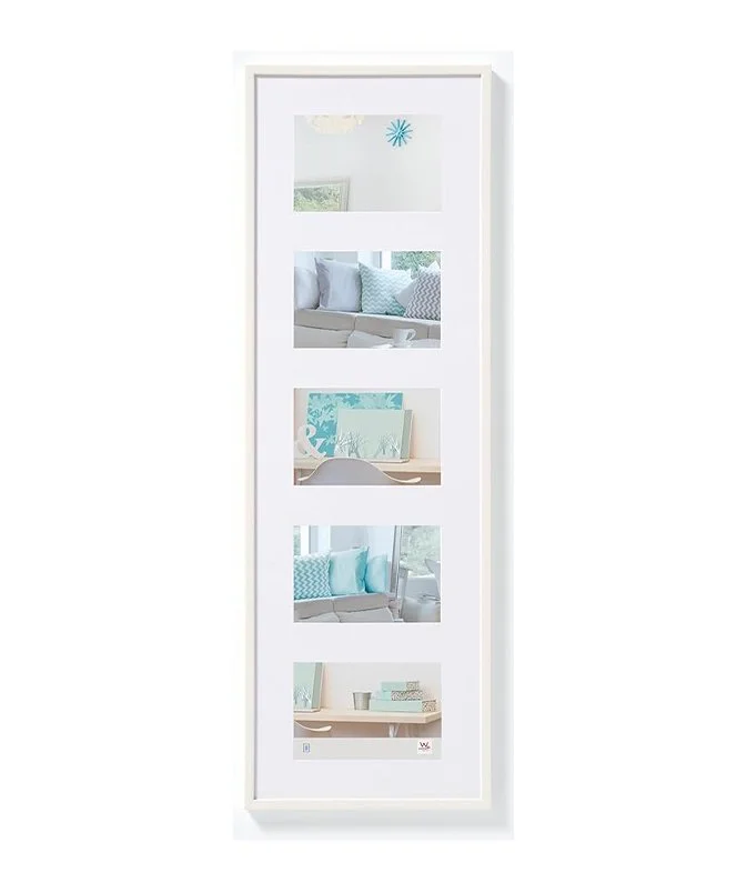 Fotolijst | 5 luik wit - KV515W