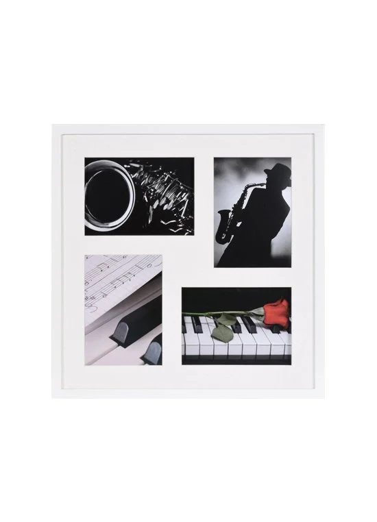 Fotolijst | Collage Wit- Piano 3D Gallery