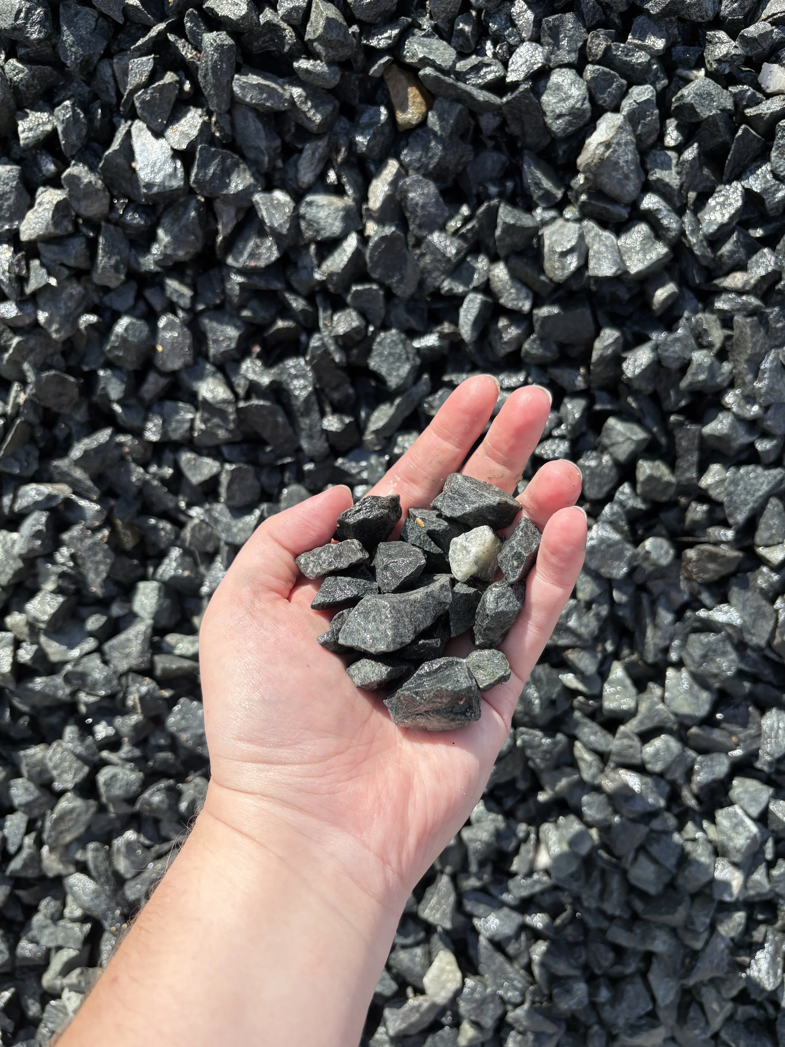 Crushed Black Granite