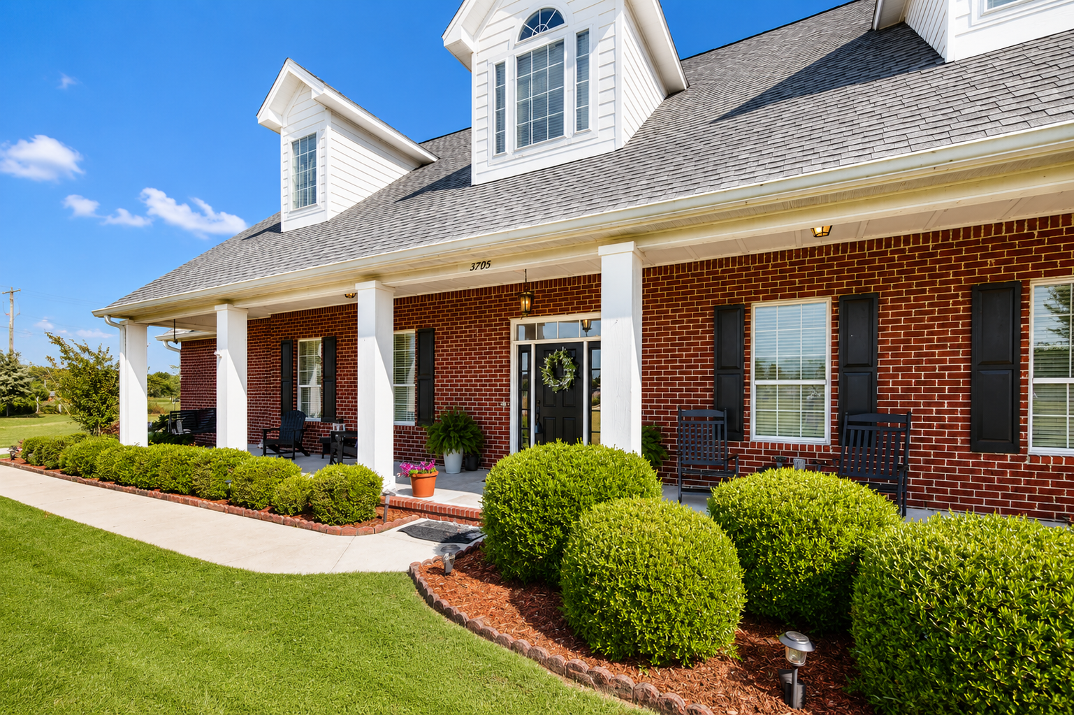 Professional landscaping project completed by Priority 1 Home Services in Northwest Florida