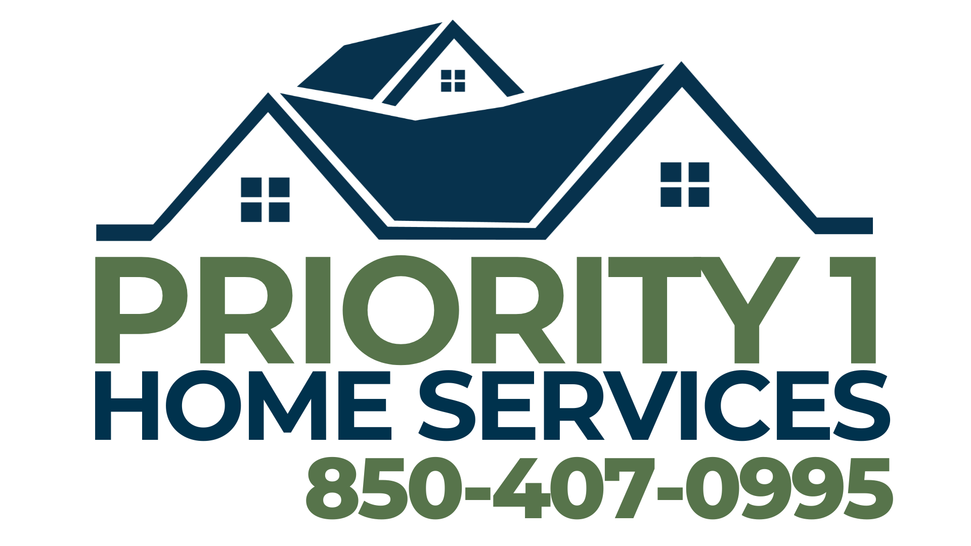 Priority 1 Home Services logo serving Santa Rosa and Escambia Counties