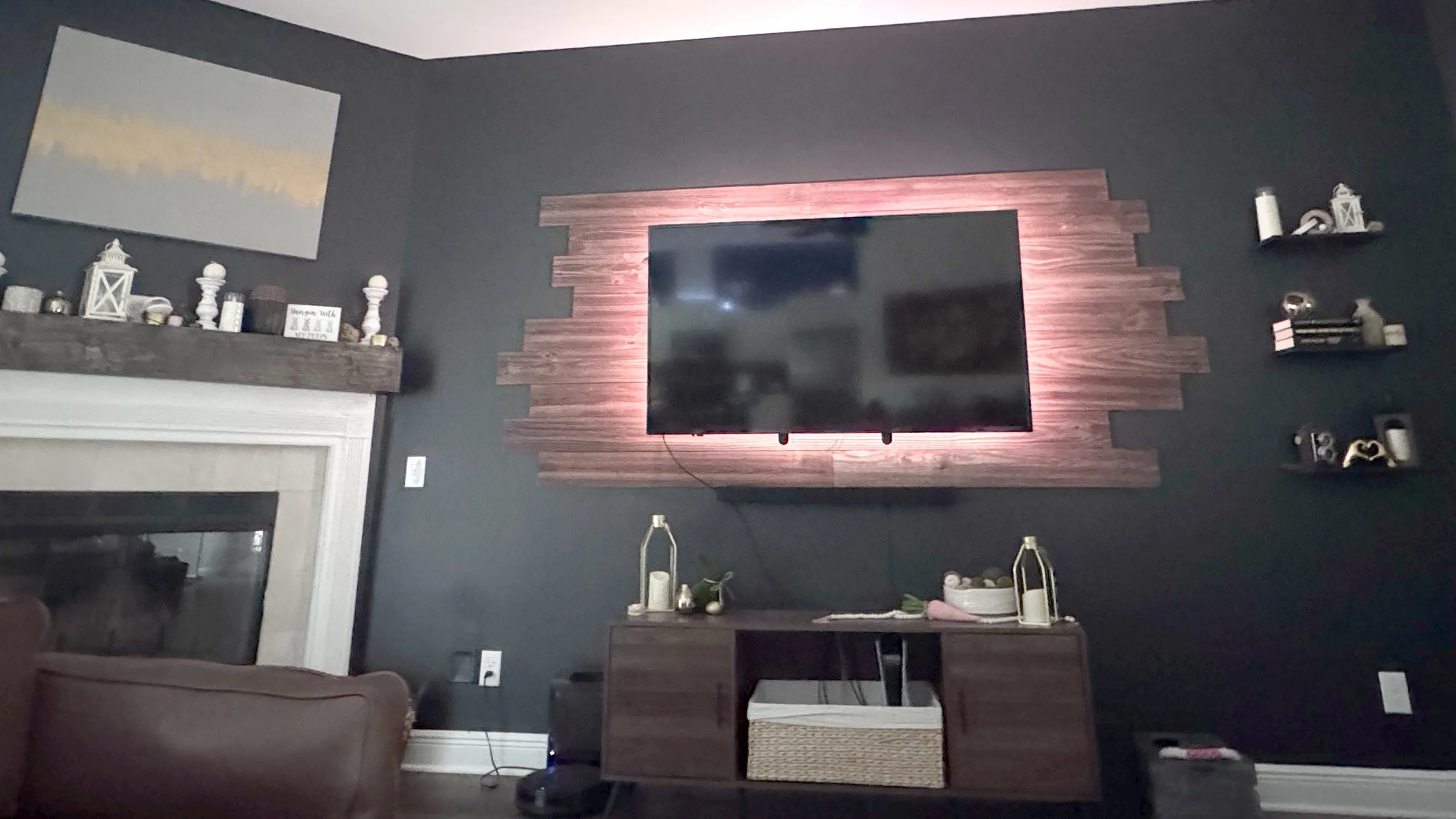 Accent Wall Project at a home in Pace, Florida