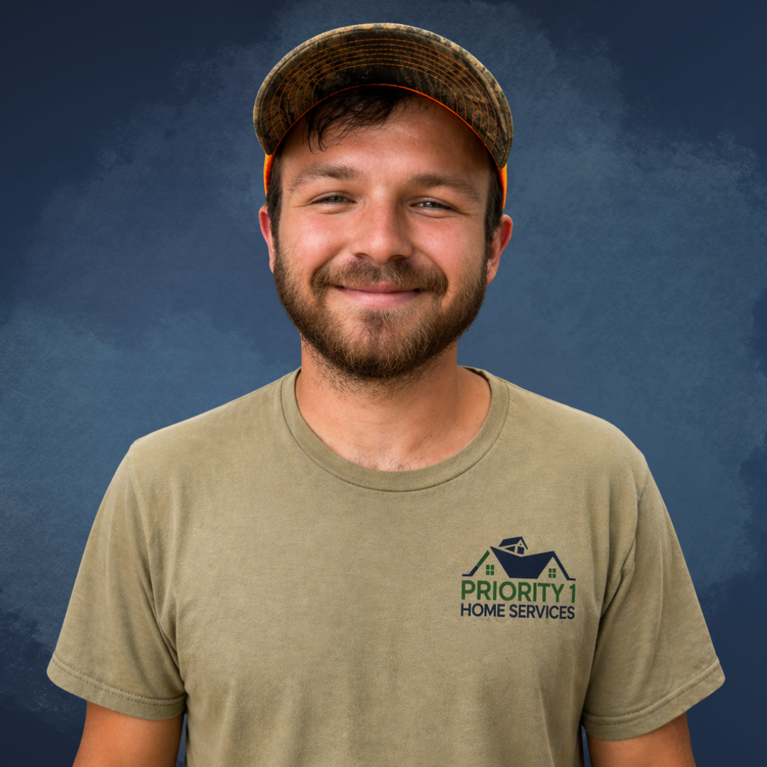 Braydon, Crew Leader with Priority 1 Home Services