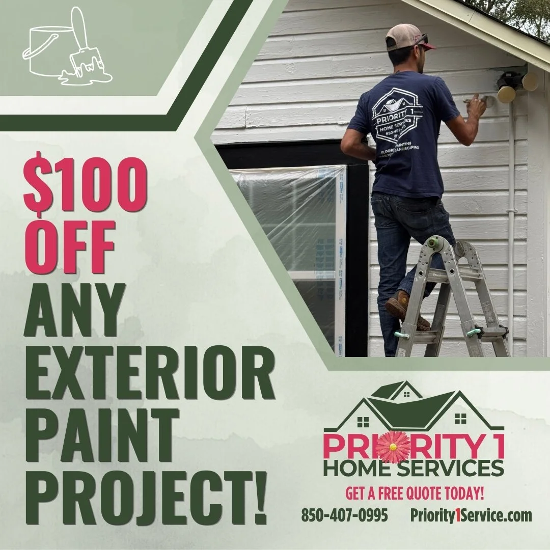 Priority 1 Spring Special! $100 OFF any exterior