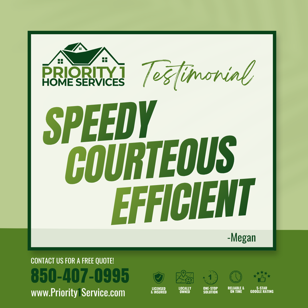 Priority 1 is Speedy, Courteous & Efficient!