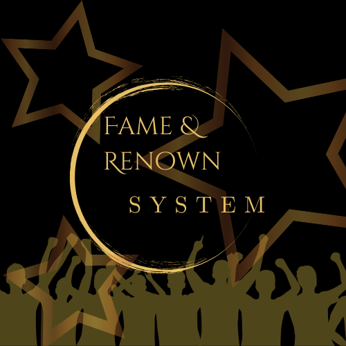 Your overall fame can grant you roleplay benefits, connections, and grant you access to places you normally would not be able to enter.