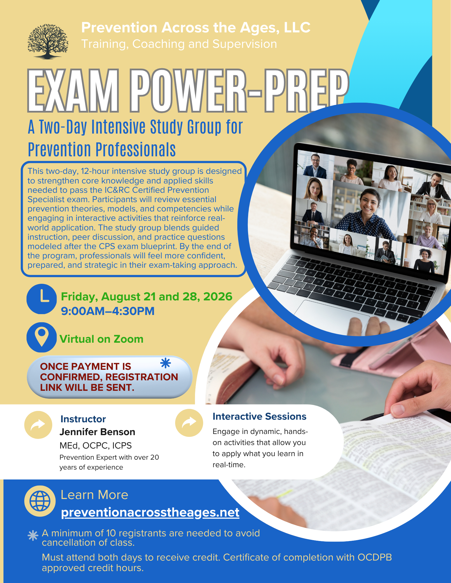 Exam Power-Prep: A Two-Day Intensive Study Group for Prevention Professionals