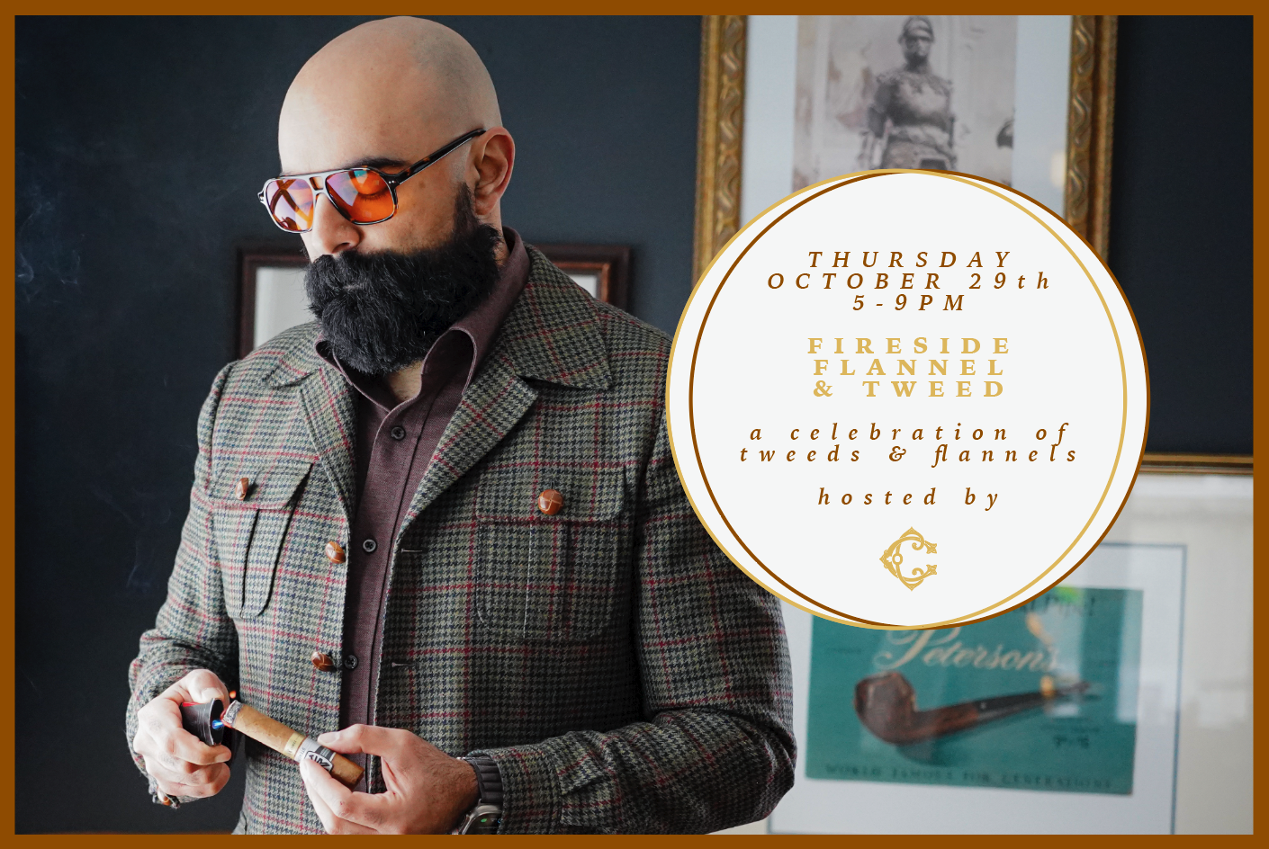 Flannel and Tweed Fireside with Club Carraway
