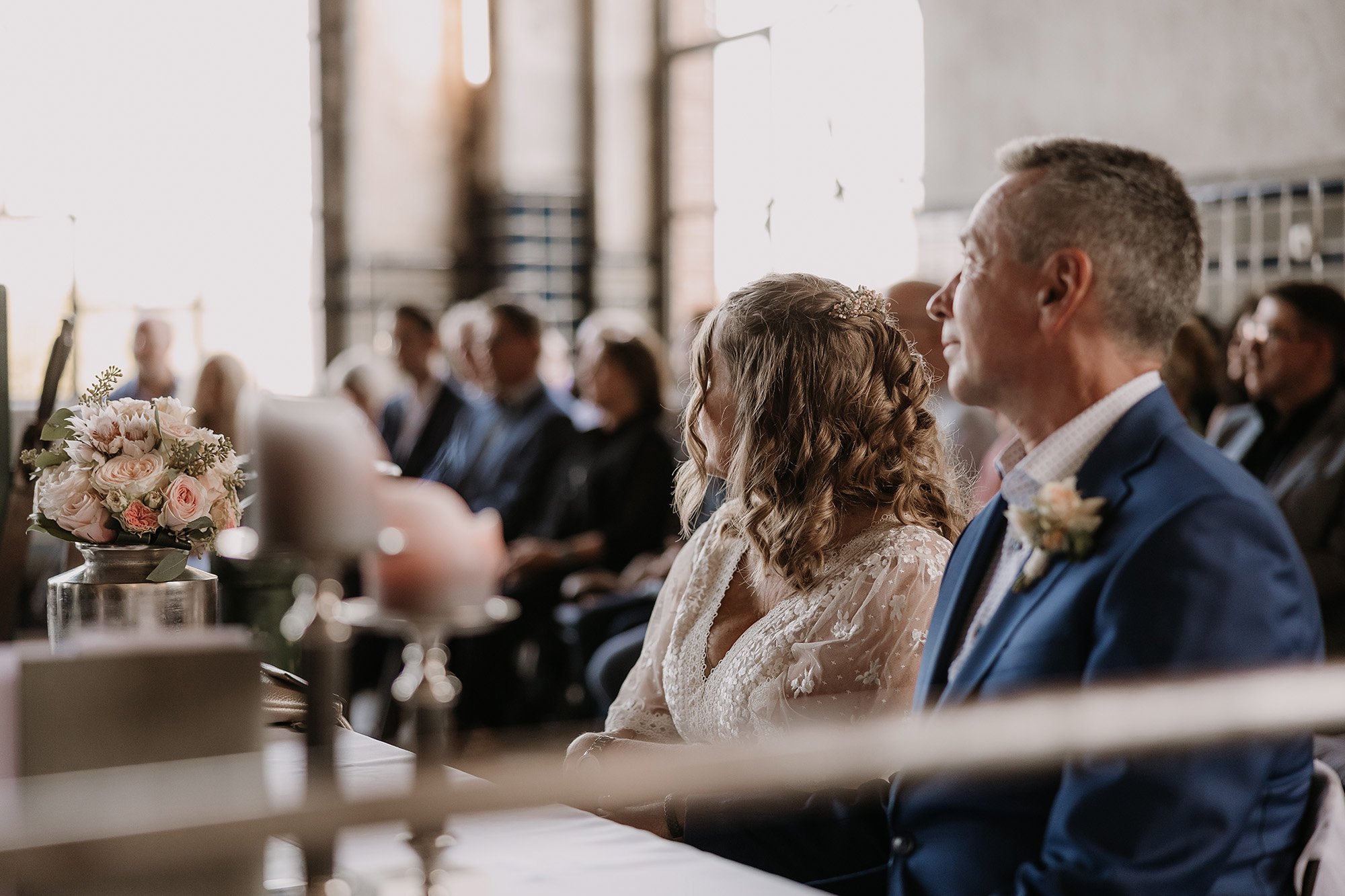 Standesamtliche Hochzeitsfotografie in der Zeche in Dorsten