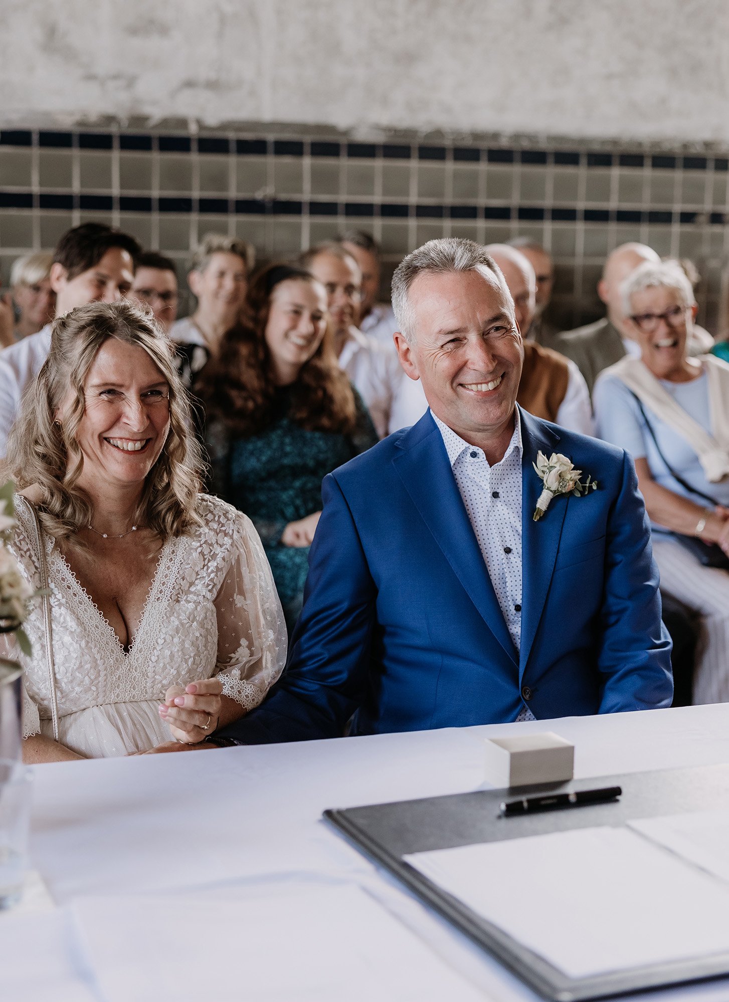 Standesamtliche Hochzeitsfotografie in der Zeche in Dorsten