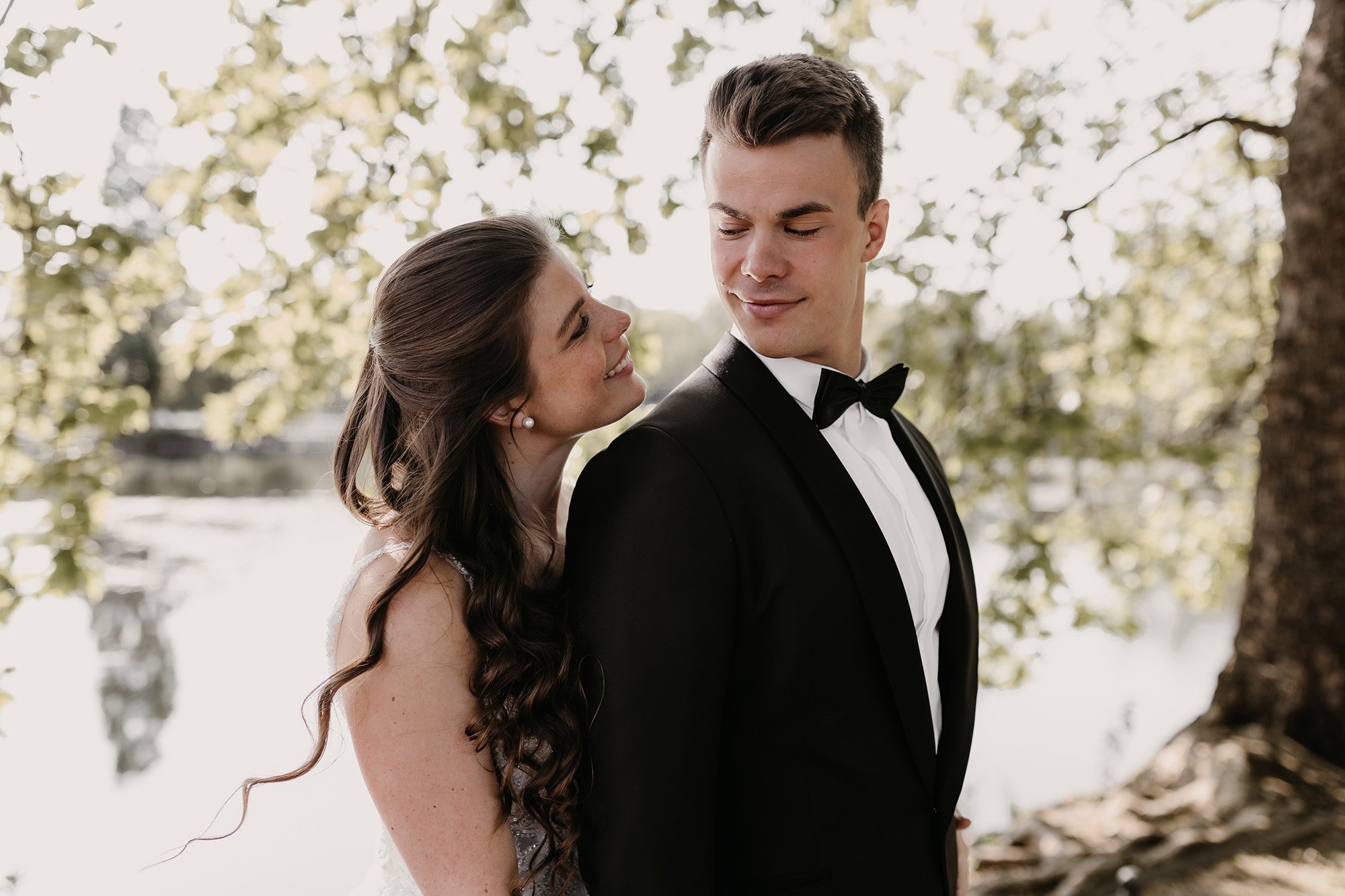 Hochzeitsfotografie am Schloss Benrath in Düsseldorf