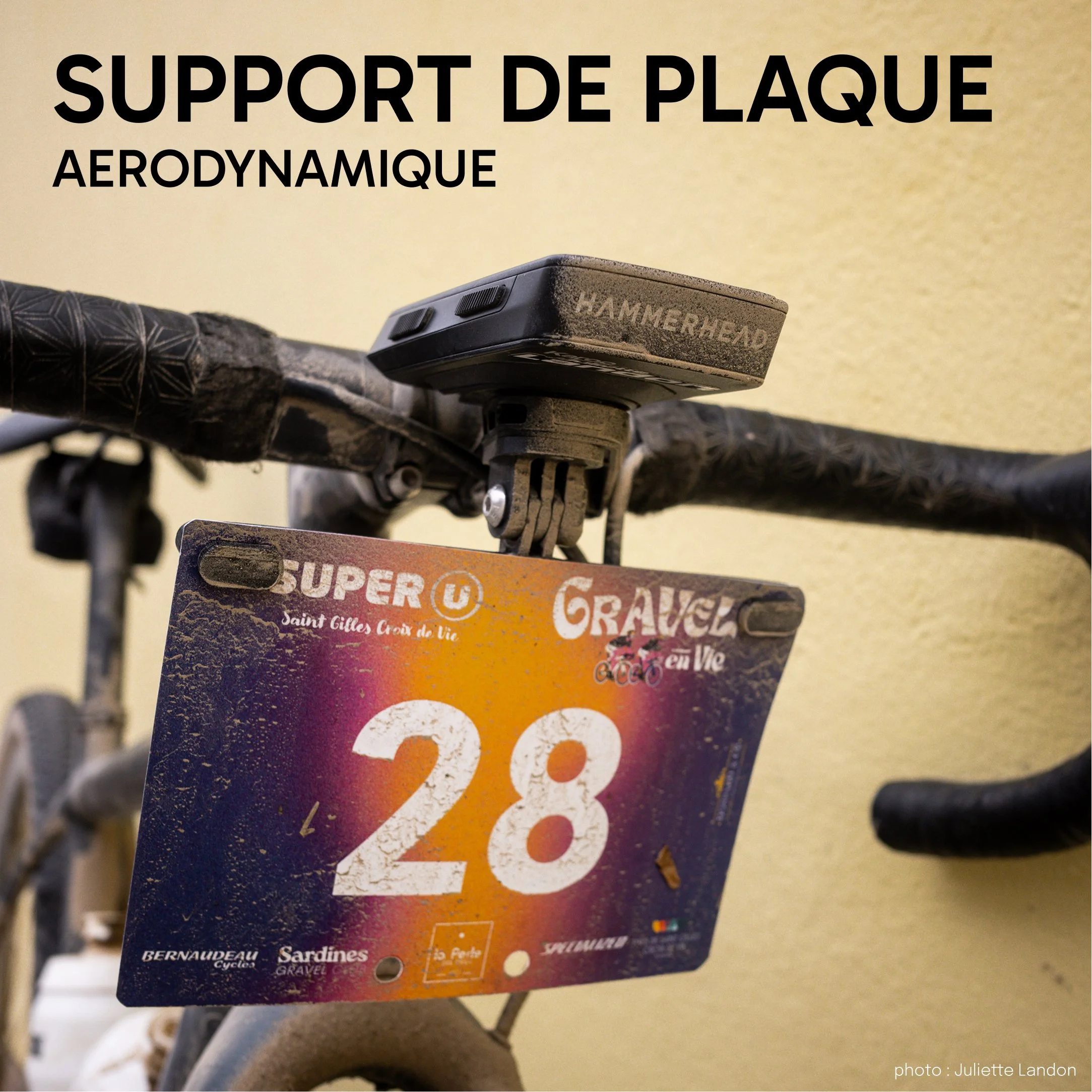 Support de plaque de cadre - numéro / courses & cyclo sportives