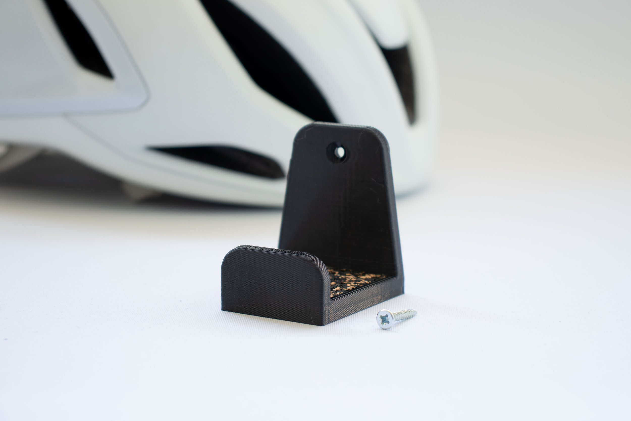 Support de casque de vélo mural design pour cyclistes - triathlon - velocistes - bikefit - SOLVY BIKE impression 3D