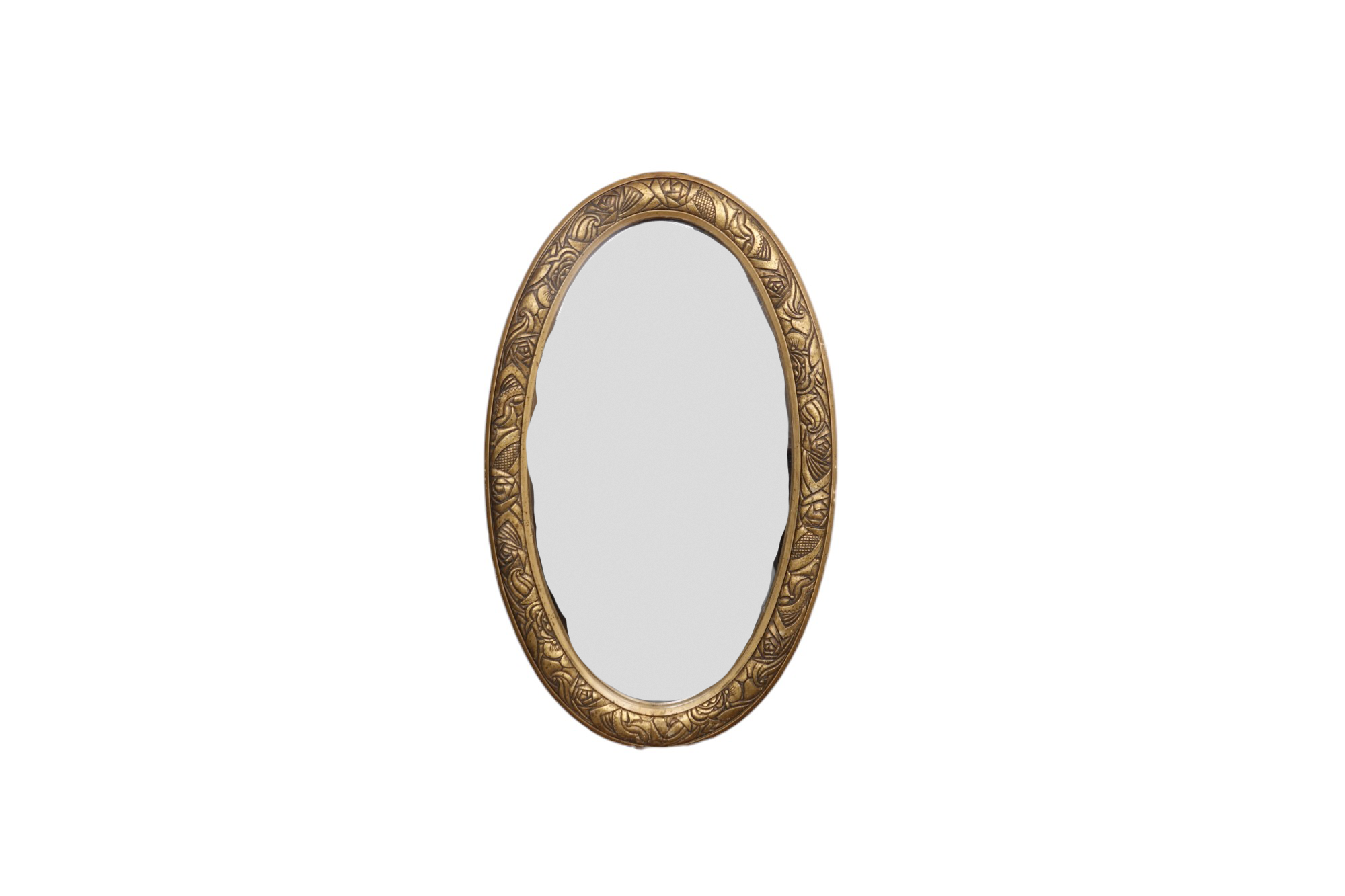 Miroir en bois doré d'époque Art Déco