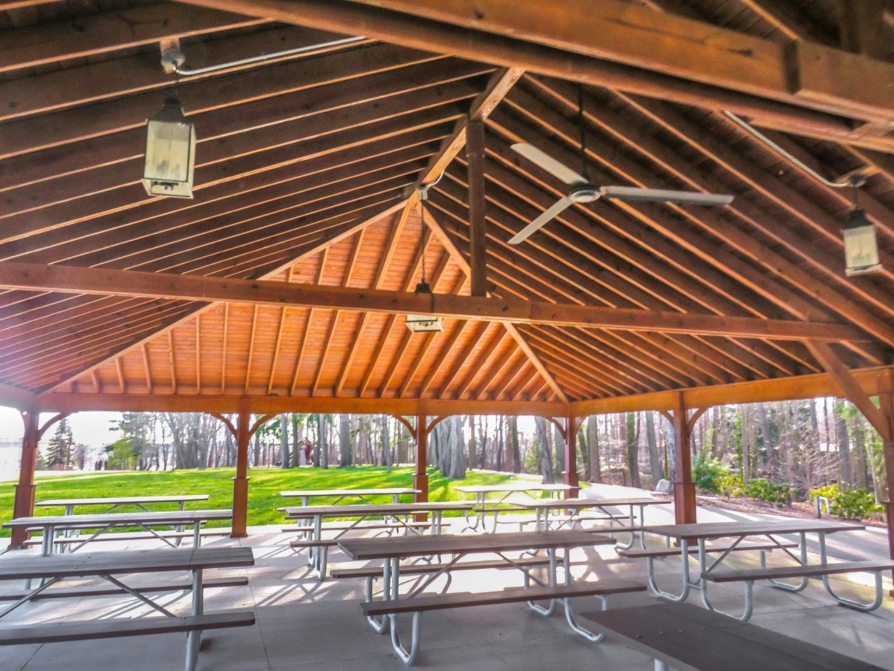 30x50 Large Keystone Pavilion Hip Ceiling