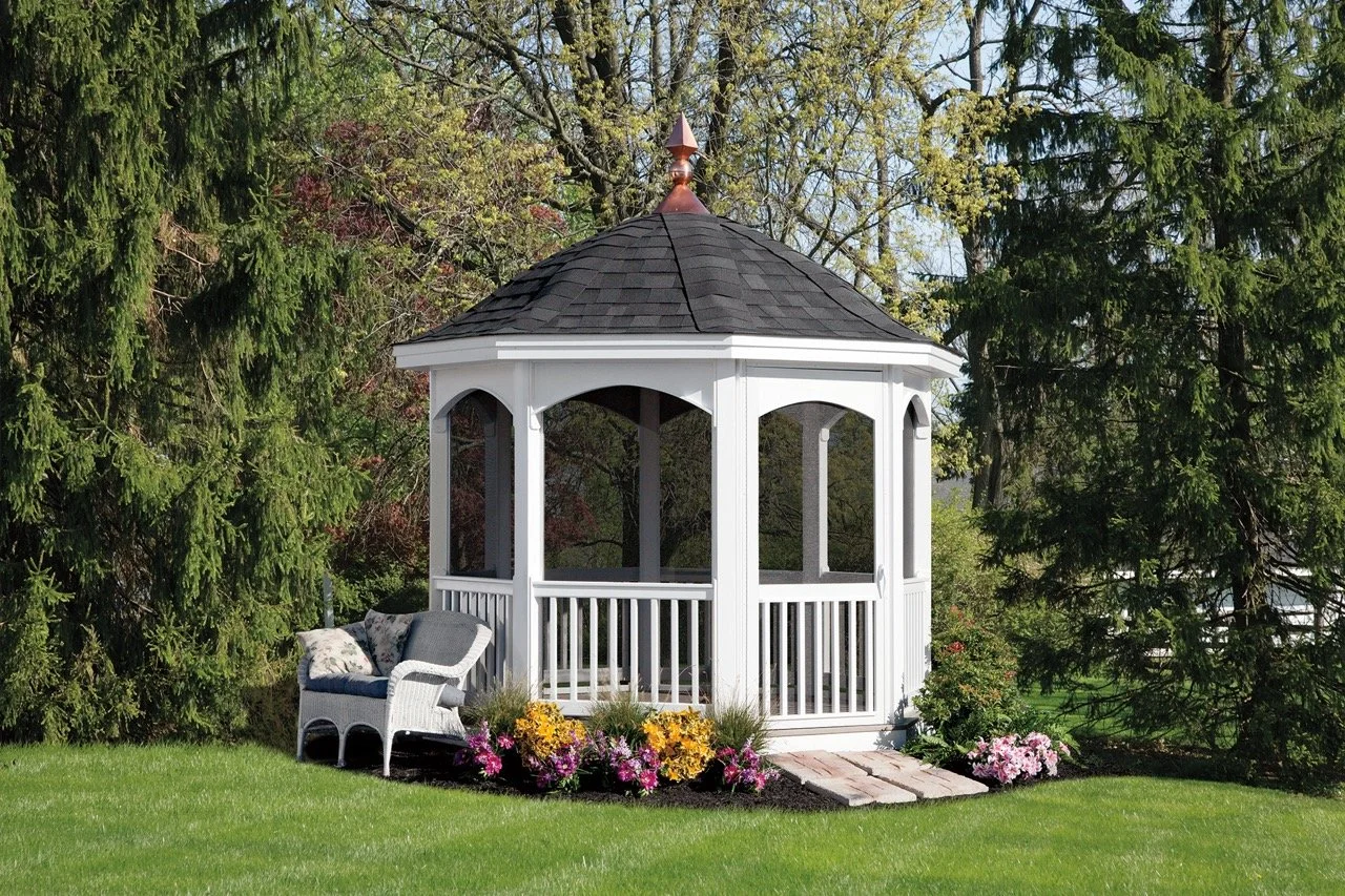 10' Vinyl Octagon Gazebo - Belle