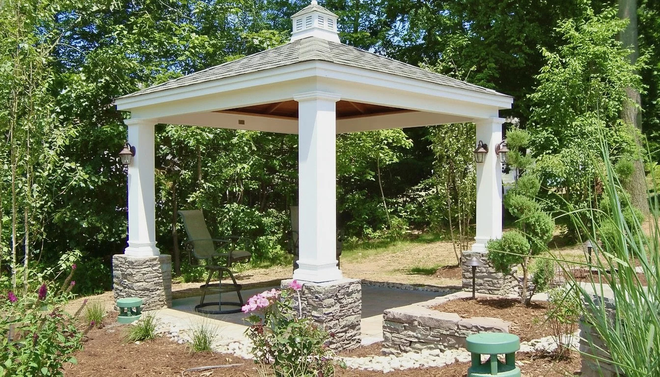 10x10 Newport Pavilion w/10" Square Posts