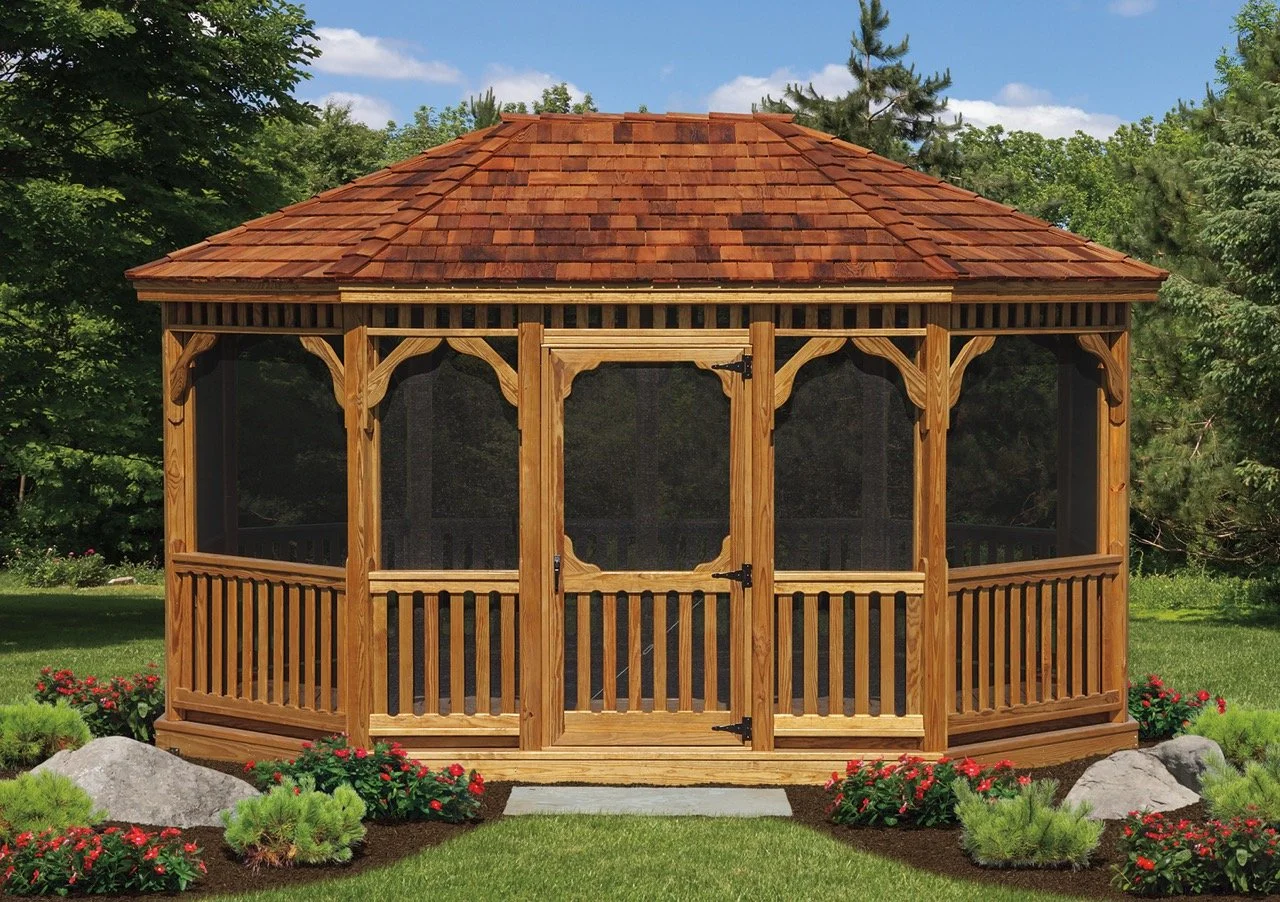 Cedar Oval Gazebos