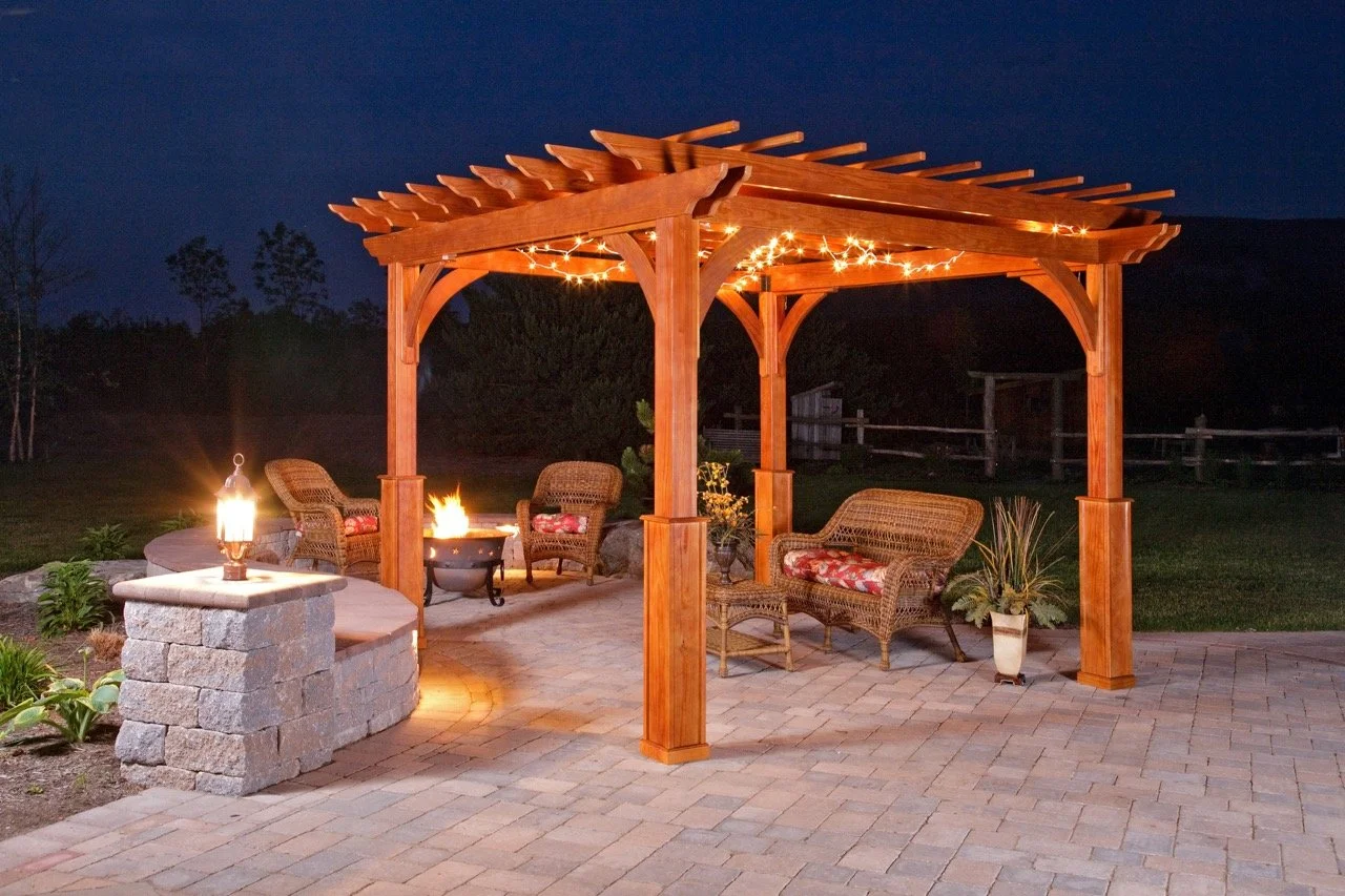 Elegant Wood Pergola