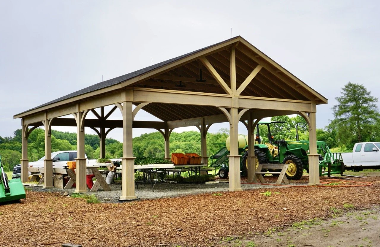 24x32 Large A-Frame Pavilion w/Post Skirts